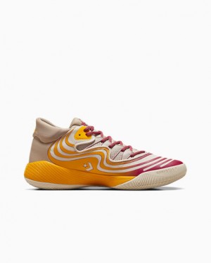 Converse All Star BB Shift CX Men Basketball Shoes Light Beige / Yellow / Pink USA | C-06584799