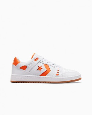 Converse CONS AS-1 Pro Men Skate Shoes White / Orange USA | C-09126359