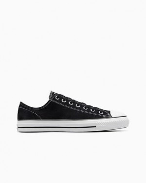Converse CONS Chuck Taylor All Star Pro Suede Women Skate Shoes Black / White USA | C-25031489
