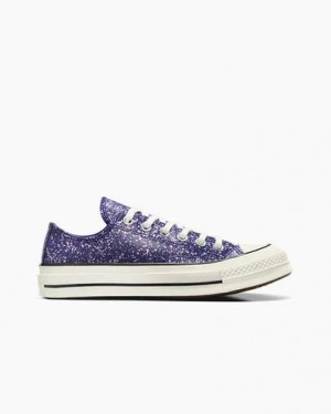 Converse Chuck 70 Glitter Women Sneakers Purple / Black USA | C-07395619