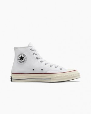 Converse Chuck 70 Men Canvas Shoes White / Dark Red USA | C-27618509