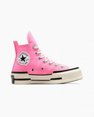 Converse Chuck 70 Plus Women Sneakers Pink / Black USA | C-12389549