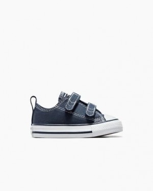 Converse Chuck Taylor All Star 2V Kids' Canvas Shoes Navy / White USA | C-35069479