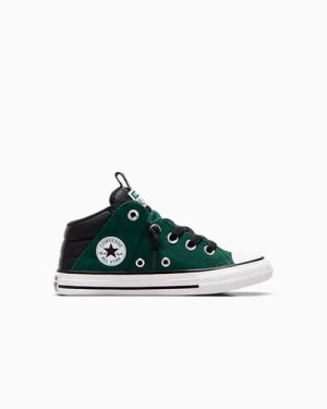 Converse Chuck Taylor All Star Axel Sporty Easy-On Kids' Boots Green / Black / White USA | C-49603759