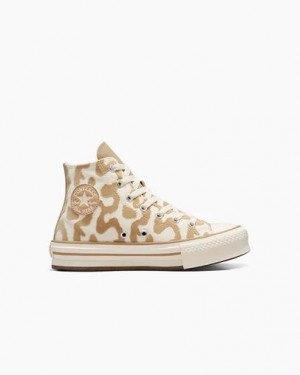 Converse Chuck Taylor All Star EVA Lift Leopard Kids' Sneakers Multicolor USA | C-19807349