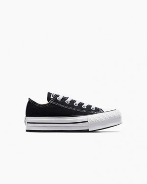 Converse Chuck Taylor All Star EVA Lift Kids' Platform Shoes Black / White USA | C-54293109