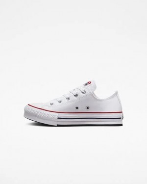 Converse Chuck Taylor All Star EVA Lift Kids' Platform Shoes White / Dark Red / Navy USA | C-75216039