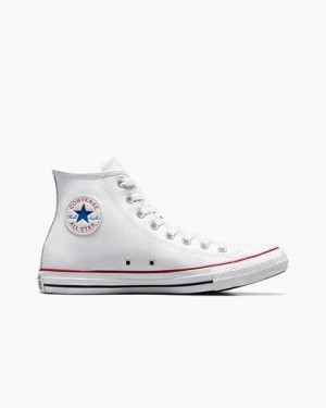 Converse Chuck Taylor All Star Leather Women Sneakers White USA | C-41596289