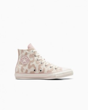 Converse Chuck Taylor All Star Leopard Kids' Sneakers White / Grey USA | C-60184329