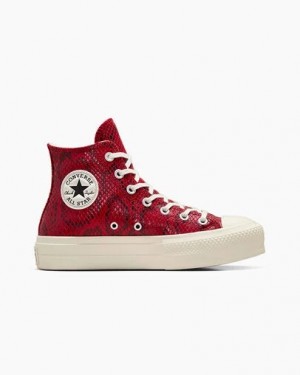 Converse Chuck Taylor All Star Lift Women Platform Shoes Red USA | C-01436289
