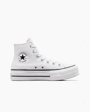 Converse Chuck Taylor All Star Lift Women Platform Shoes White / Black USA | C-18302579
