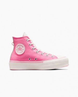 Converse Chuck Taylor All Star Lift Women Platform Shoes Pink / Pink USA | C-89206759
