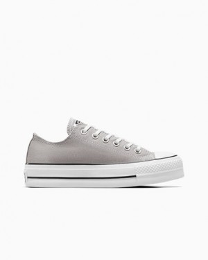 Converse Chuck Taylor All Star Lift Women Platform Shoes Grey / White / Black USA | C-58429079