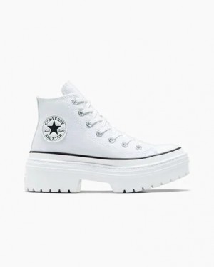 Converse Chuck Taylor All Star Lugged Heel Platform Women Boots White / Black USA | C-52839619