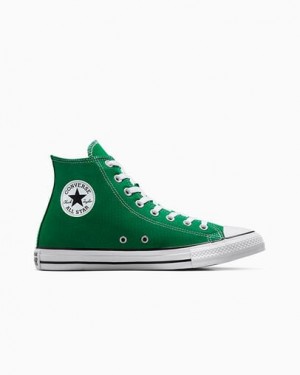 Converse Chuck Taylor All Star Men Canvas Shoes Green / White USA | C-97046829
