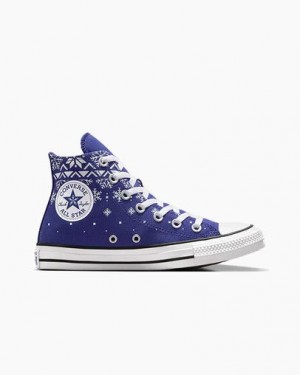 Converse Chuck Taylor All Star Men Sneakers Purple / White / Black USA | C-04385619