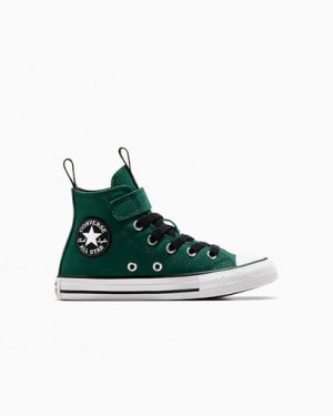 Converse Chuck Taylor All Star Sporty Easy-On Kids' Sneakers Green / Black / White USA | C-17930529