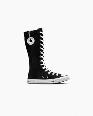 Converse Chuck Taylor All Star XHi Kids' Sneakers Black / White USA | C-08796329