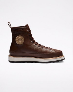 Converse Chuck Taylor Crafted Men Boots Chocolate / Black USA | C-52198639