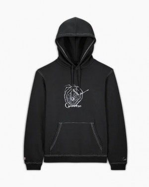 Converse Converse x Coraline Men Hoodie Black USA | C-03694859