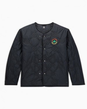 Converse Converse x Daily Paper Malden Liner Men Jacket Black USA | C-31079489