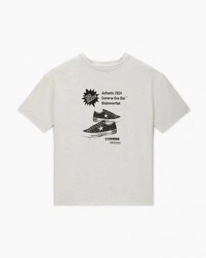 Converse Converse x thisisneverthat Grid Men T Shirts Light Grey USA | C-80169549