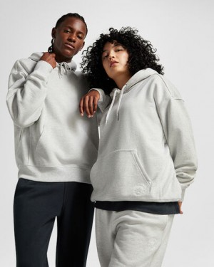 Converse Gold Standard Loose-Fit Women Hoodie Light Grey USA | C-95746839