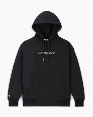 Converse Gold Standard with Swarovski® Crystals Women Hoodie Black USA | C-35240969
