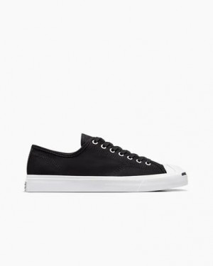 Converse Jack Purcell Women Canvas Shoes Black / White USA | C-19736859