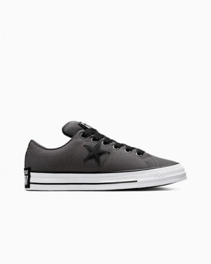 Converse One Star Puff Men Skate Shoes Black / White USA | C-61043789