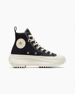 Converse Run Star Hike Charms Women Sneakers Black / Gold USA | C-83076419