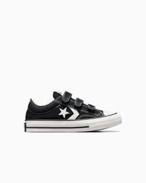 Converse Star Player 76 Kids' Sneakers Black / White USA | C-98361049