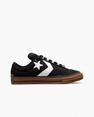 Converse Star Player 76 Puff Women Skate Shoes Black / White USA | C-05842199