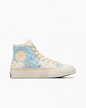 Converse Upcycle Chuck 70 Crochet Blankets Women Sneakers White / Black / Multicolor USA | C-01953649