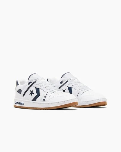 Converse CONS AS-1 Pro Women Skate Shoes White / Navy USA | C-21089649