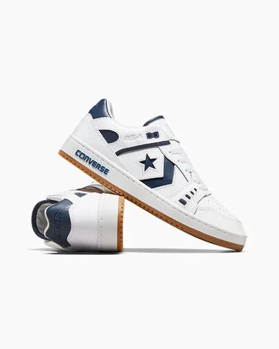 Converse CONS AS-1 Pro Women Skate Shoes White / Navy USA | C-21089649