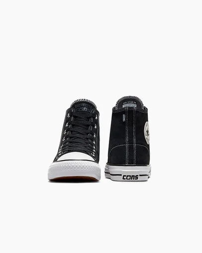 Converse CONS Chuck Taylor All Star Pro Suede Men Skate Shoes Black / White USA | C-83506299