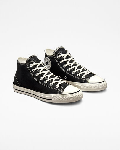 Converse CONS Chuck Taylor All Star Pro Cut Off Women Skate Shoes Black USA | C-42835969
