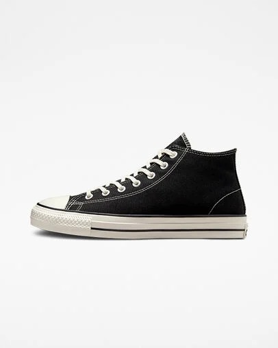 Converse CONS Chuck Taylor All Star Pro Cut Off Women Skate Shoes Black USA | C-57162499