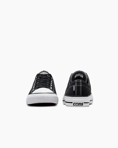 Converse CONS Chuck Taylor All Star Pro Suede Men Skate Shoes Black / White USA | C-83674299