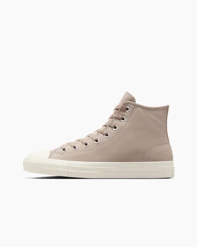 Converse CONS Chuck Taylor All Star Pro Nubuck Men Skate Shoes Beige White USA | C-63217949