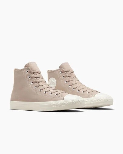 Converse CONS Chuck Taylor All Star Pro Nubuck Men Skate Shoes Beige White USA | C-63217949