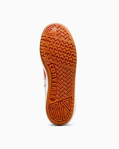 Converse CONS Fastbreak Pro Leather Men Skate Shoes White / Orange USA | C-65893479