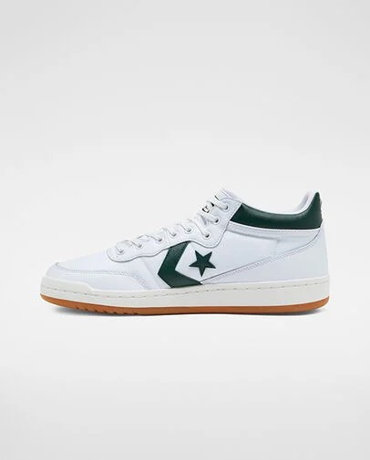 Converse CONS Fastbreak Pro Leather Men Skate Shoes White / Deep Turquoise USA | C-05463299