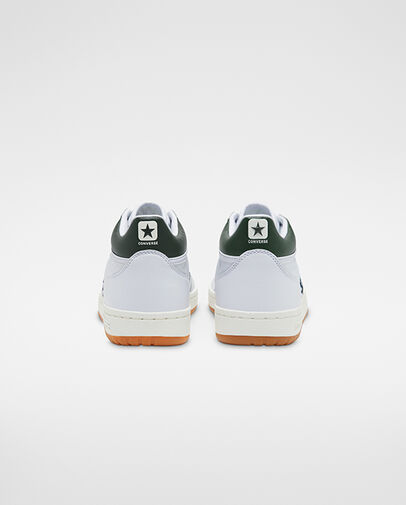 Converse CONS Fastbreak Pro Leather Men Skate Shoes White / Deep Turquoise USA | C-05463299