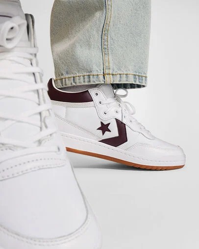 Converse CONS Fastbreak Pro Leather & Nylon Men Boots White USA | C-59271369