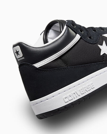 Converse CONS Fastbreak Pro Leather & Suede Men Skate Shoes Black / White USA | C-60934289