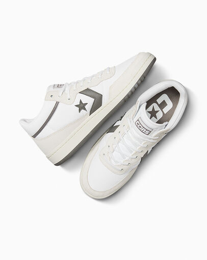 Converse CONS Fastbreak Pro Suede Nylon Women Skate Shoes White / Grey USA | C-91620439