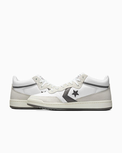 Converse CONS Fastbreak Pro Suede Nylon Women Skate Shoes White / Grey USA | C-91620439