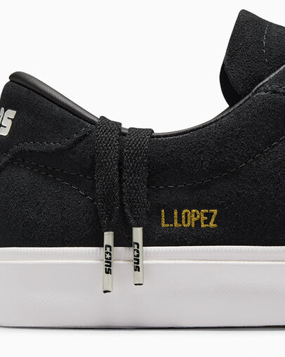 Converse CONS Louie Lopez Pro Suede Men Skate Shoes Black / White USA | C-74651209